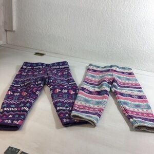 Garanimals Baby Girl Leggings Lot of 2 Multicolored Pink/Purple Size 18 months